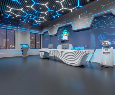 现代科技风少儿编程教育机构3D模型下载